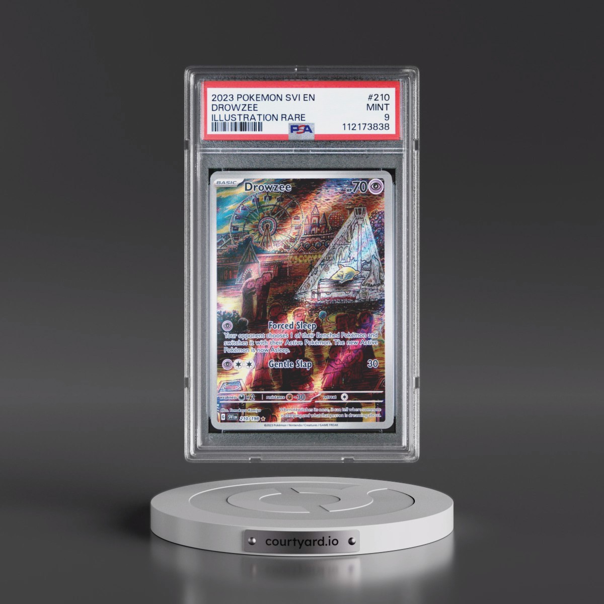 2023 Pokémon Svi EN-Scarlet & Violet #210 Drowzee - Illustration Rare (PSA 9 MINT)