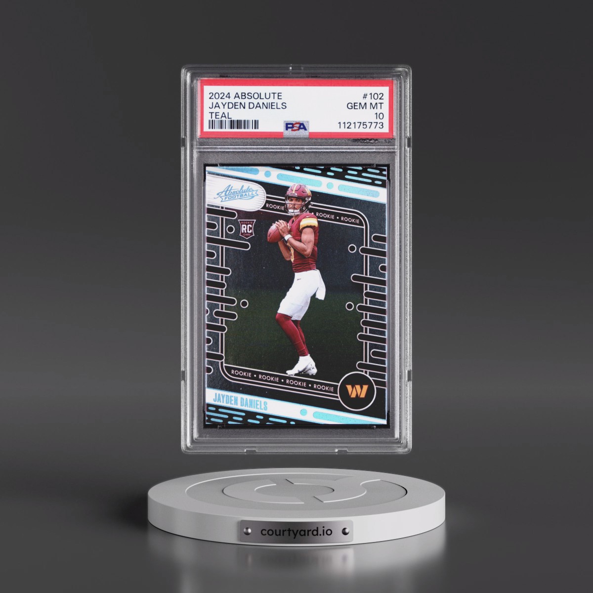 2024 Panini Absolute Jayden Daniels - Teal #102 PSA 10