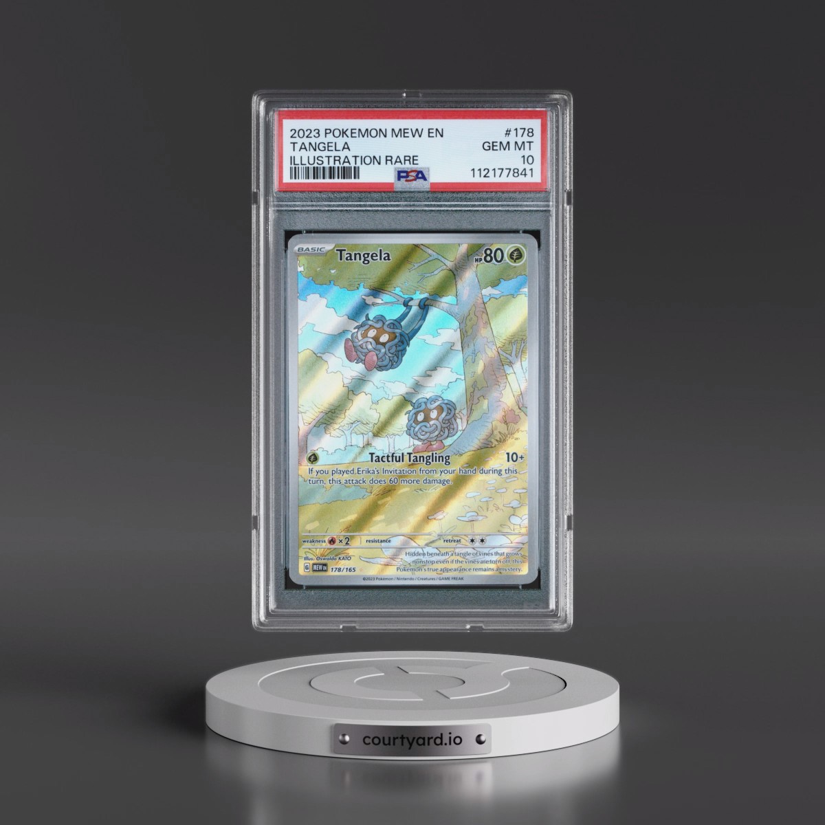 2023 Pokémon Mew EN-151 #178 Tangela - Illustration Rare (PSA 10 GEM MINT)
