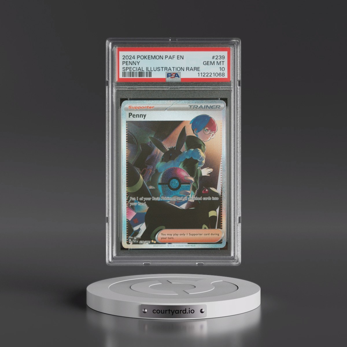 2024 Pokémon Paf EN-Paldean Fates #239 Penny - Special Illustration Rare (PSA 10 GEM MINT)