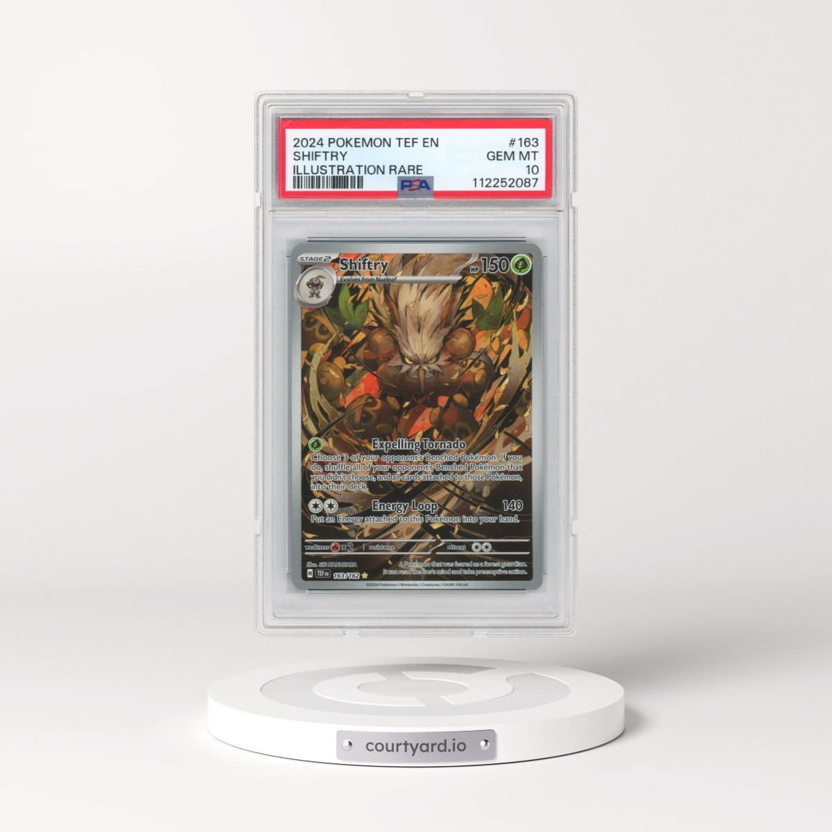 2024 Pokémon Tef EN-Temporal Forces #163 Shiftry - Illustration Rare (PSA 10 GEM MINT)