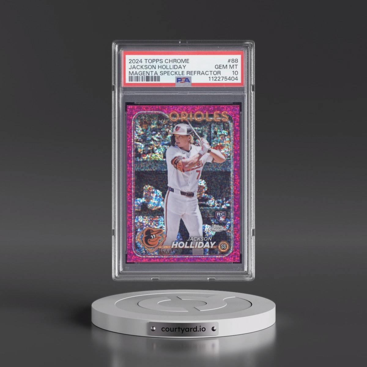 2024 Topps Chrome Jackson Holliday - Magenta Speckle Refractor #88 PSA 10