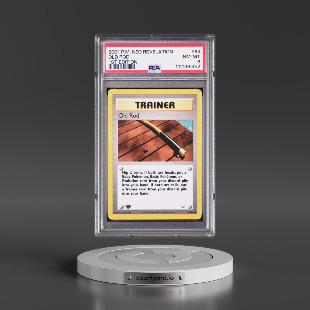 2001 Pokémon Neo Revelation #64 Old Rod - 1st Edition (PSA 8 NM-MT)