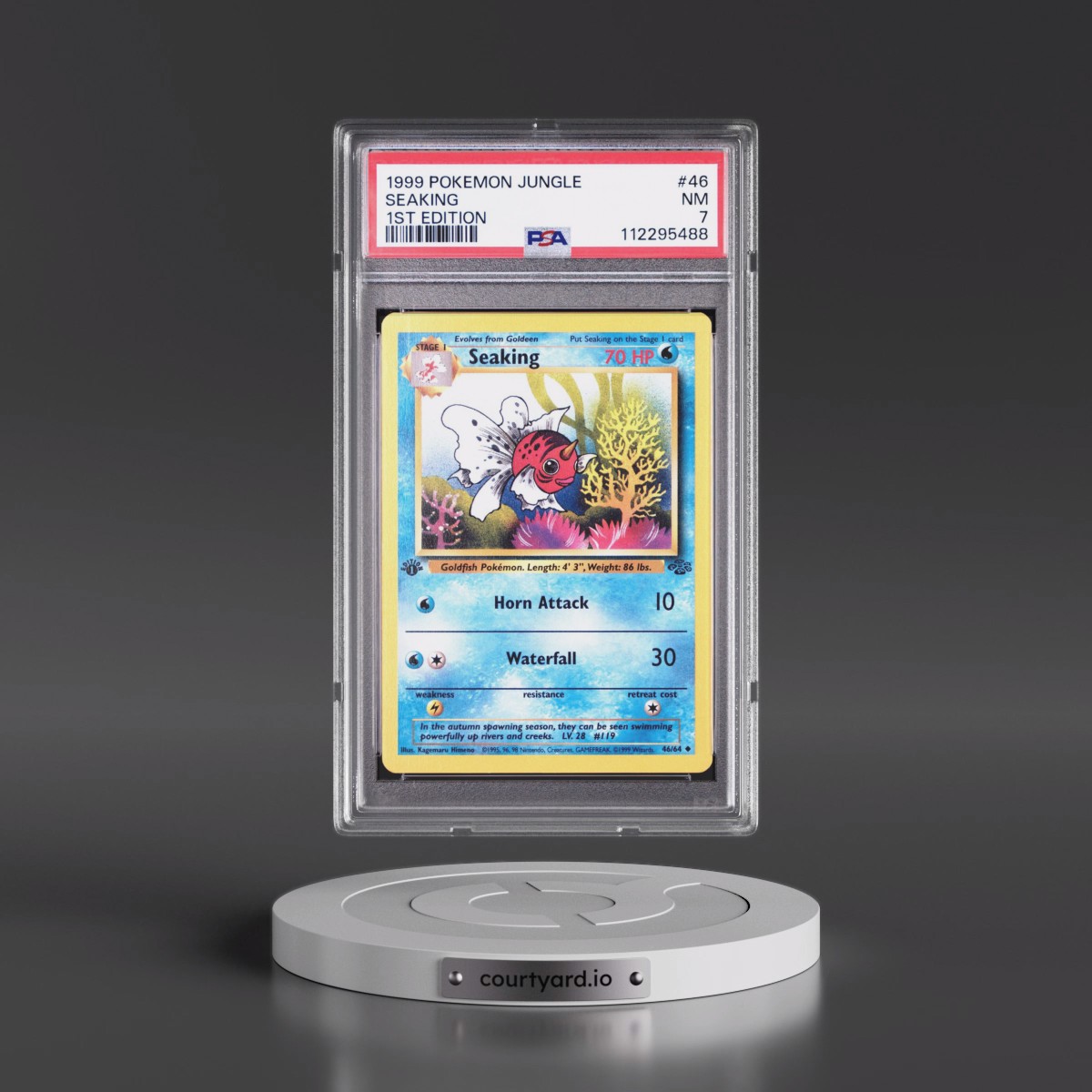 1999 Pokémon Jungle #46 Seaking - 1st Edition (PSA 7 NM)