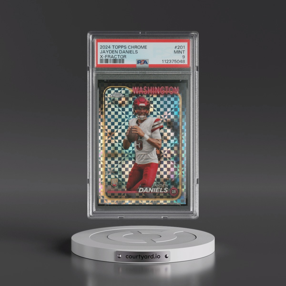 2024 Topps Chrome #201 Jayden Daniels - X-Fractor (PSA 9 MINT)