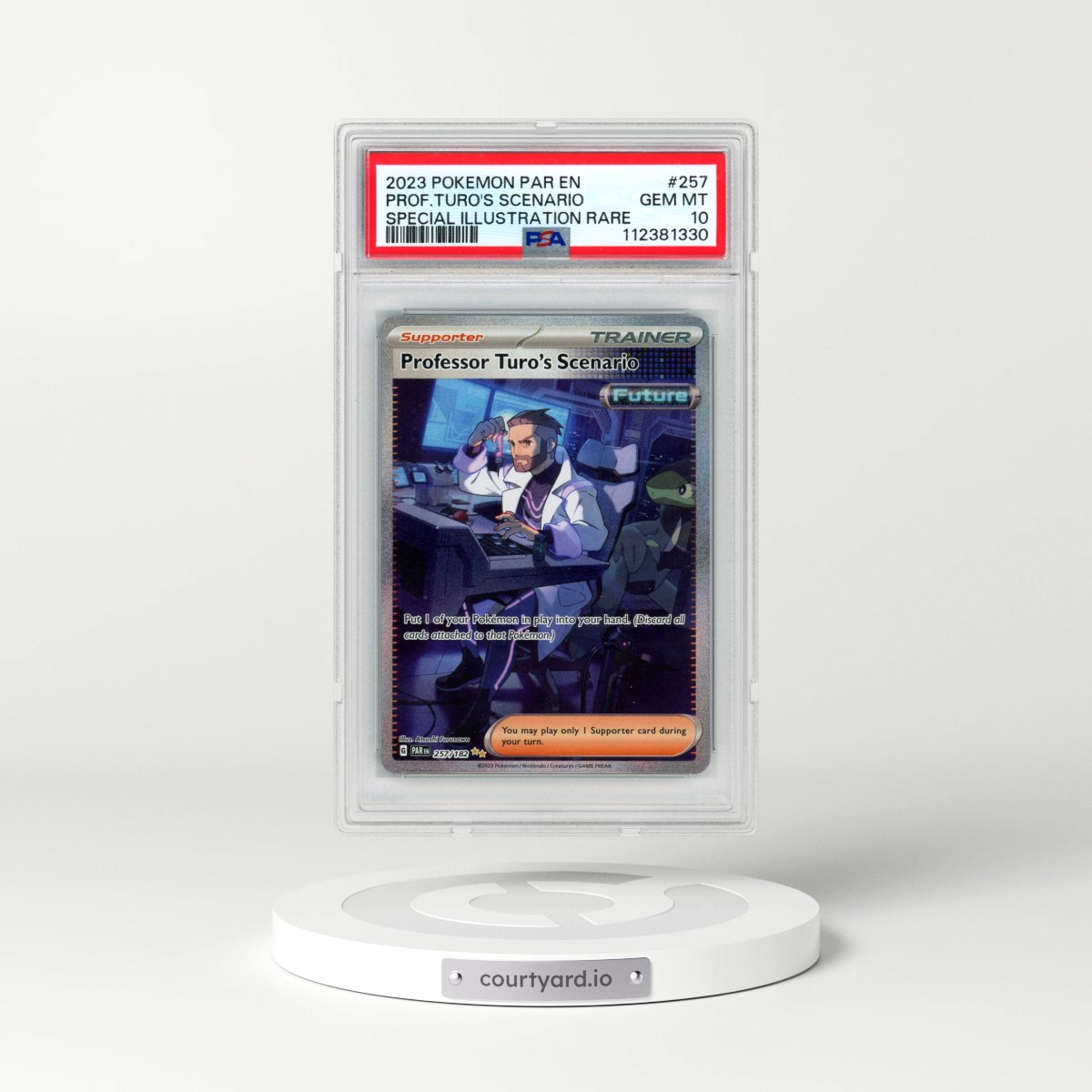 2023 Pokémon Par EN-Paradox Rift #257 Professor Turo's Scenario - Special Illustration Rare (PSA 10 GEM MINT)