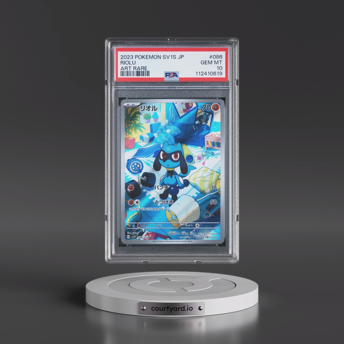 2023 Pokémon Sv1s-Scarlet EX #086 Riolu - Art Rare (PSA 10 GEM MINT)
