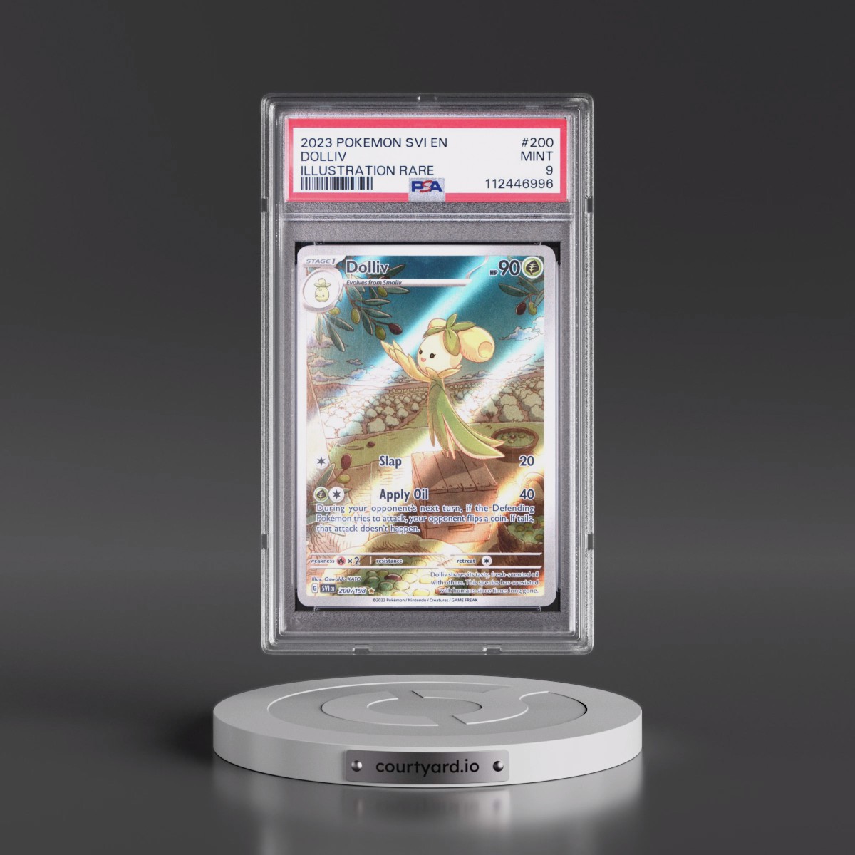 2023 Pokémon Svi EN-Scarlet & Violet #200 Dolliv - Illustration Rare (PSA 9 MINT)