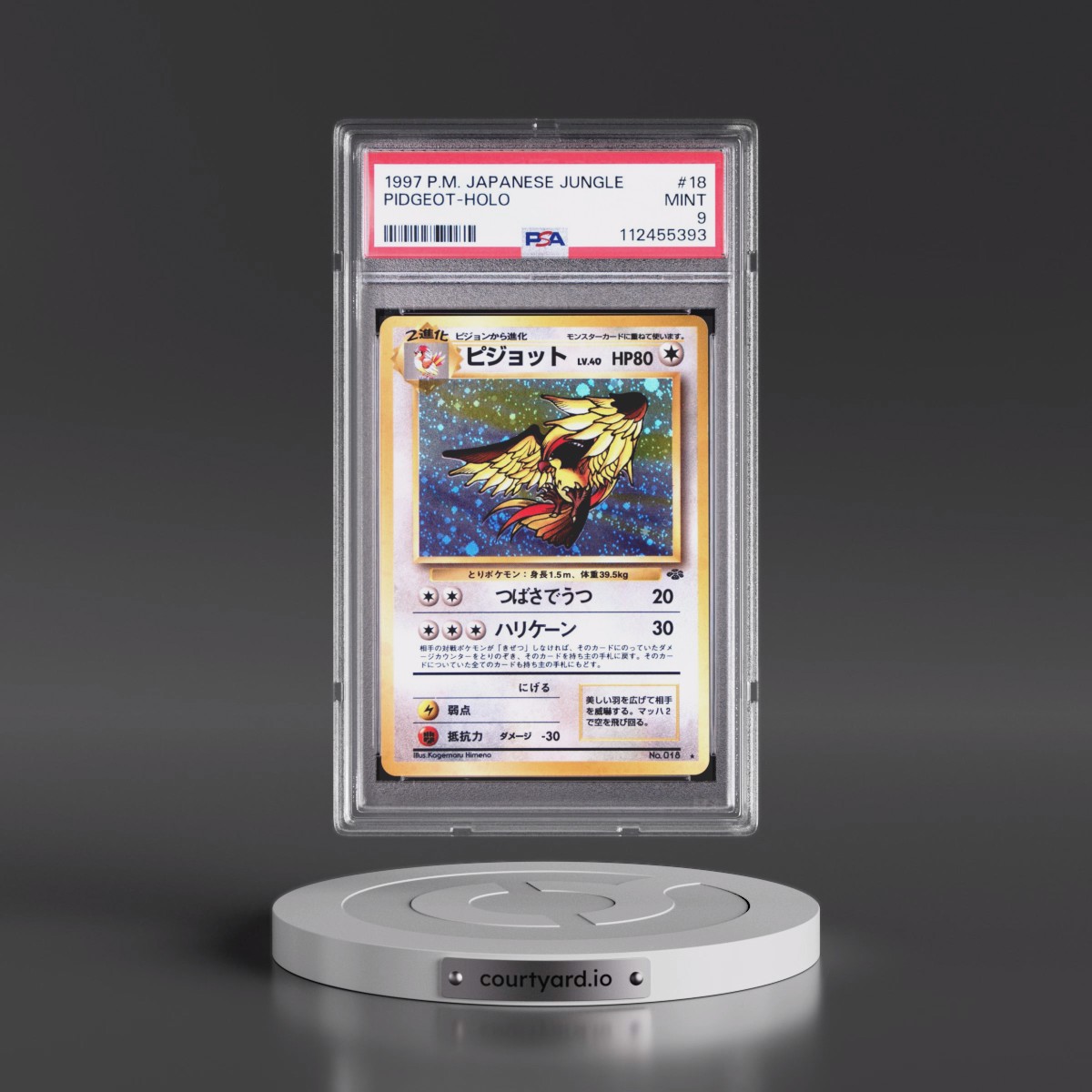 1997 Pokémon Jungle #18 Pidgeot - Holo (PSA 9 MINT)