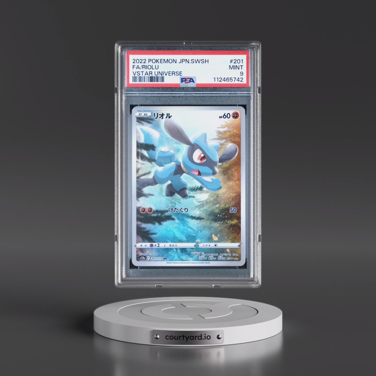 2022 Pokémon Sword & Shield Vstar Universe #201 Riolu - Full Art (PSA 9 MINT)