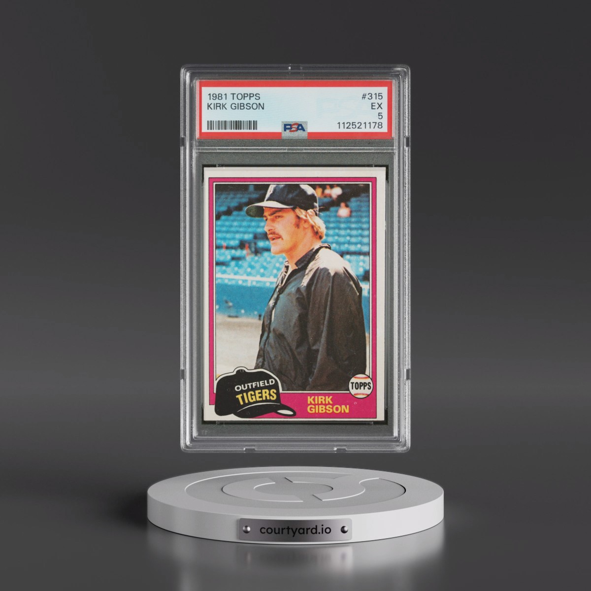 1981 Topps #315 Kirk Gibson (PSA 5 EX)