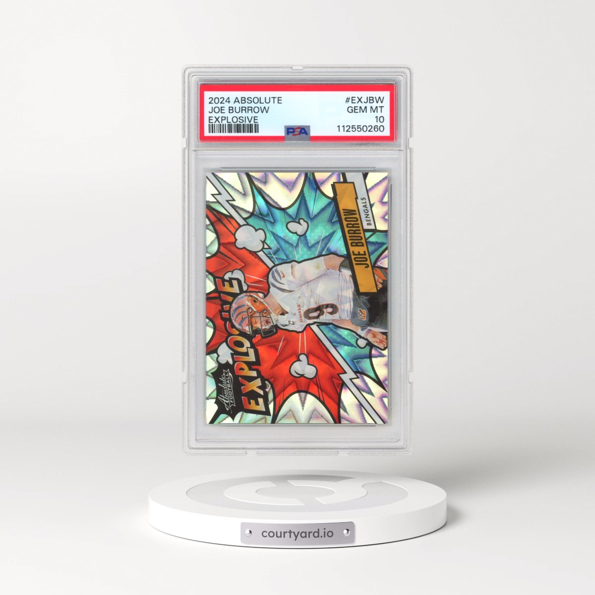 2024 Panini Absolute Explosive #EXJBW Joe Burrow (PSA 10 GEM MINT)