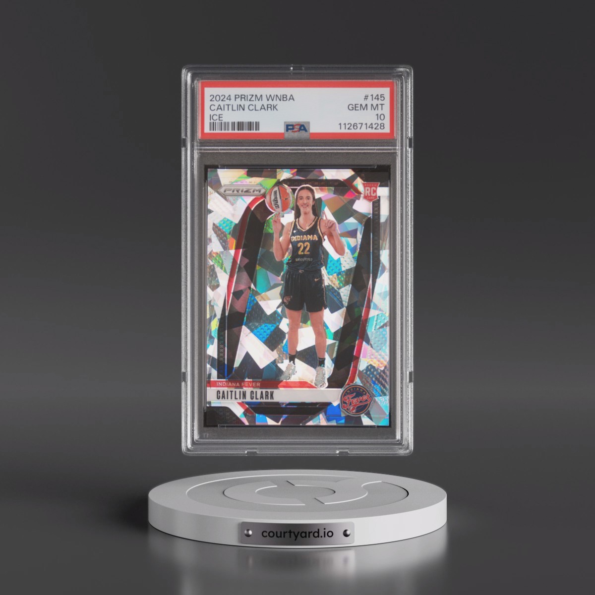 2024 Panini Prizm WNBA #145 Caitlin Clark - Ice (PSA 10 GEM MINT)