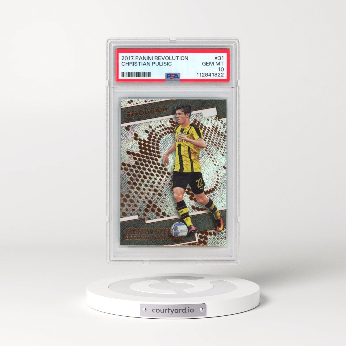 2017 Panini Revolution #31 Christian Pulisic (PSA 10 GEM MINT)