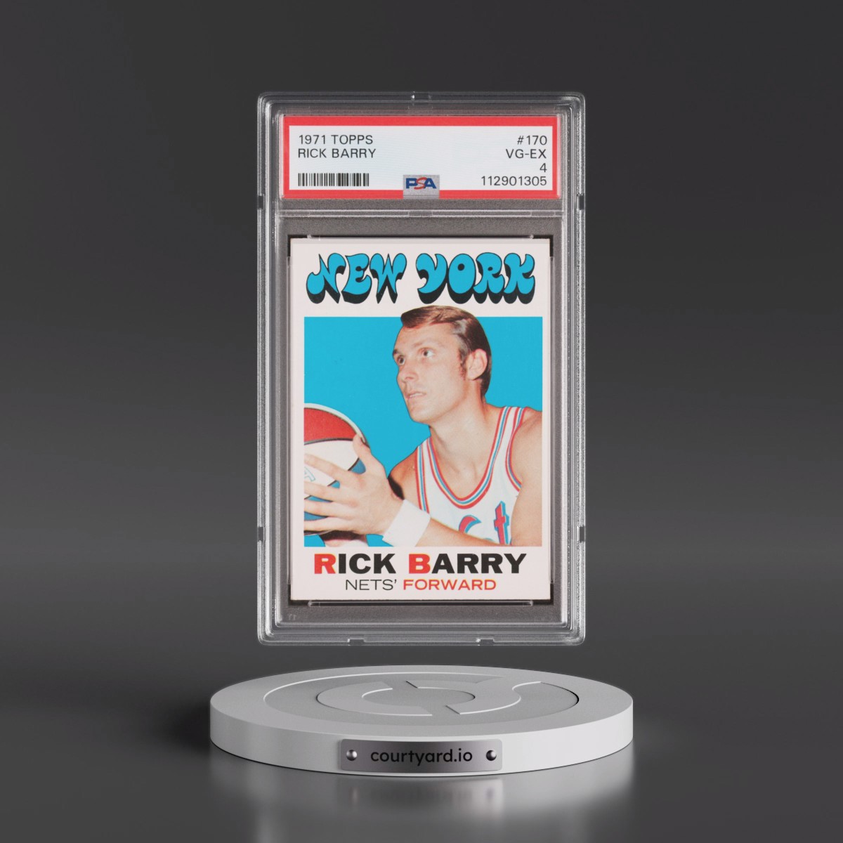 1971 Topps #170 Rick Barry (PSA 4 VG-EX)