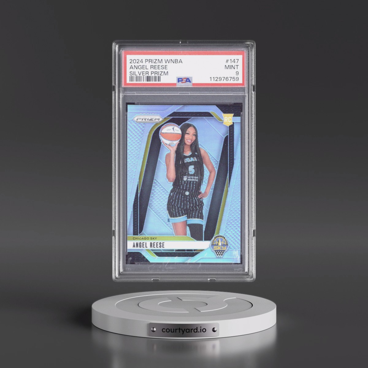 2024 Panini Prizm WNBA #147 Angel Reese - Silver Prizm (PSA 9 MINT)