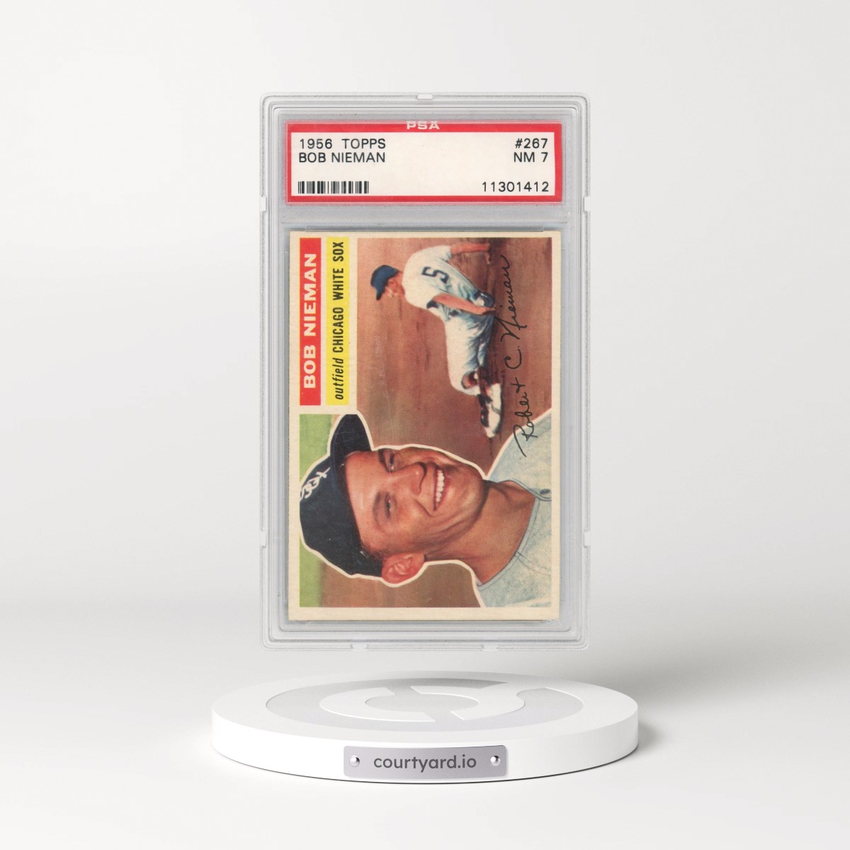 1956 Topps #267 Bob Nieman (PSA 7 NM)