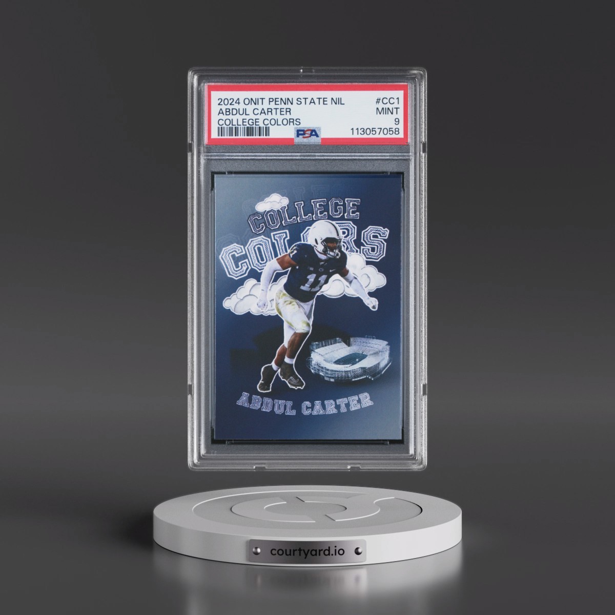 2024 Onit Penn State Nil College Colors #CC1 Abdul Carter (PSA 9 MINT)