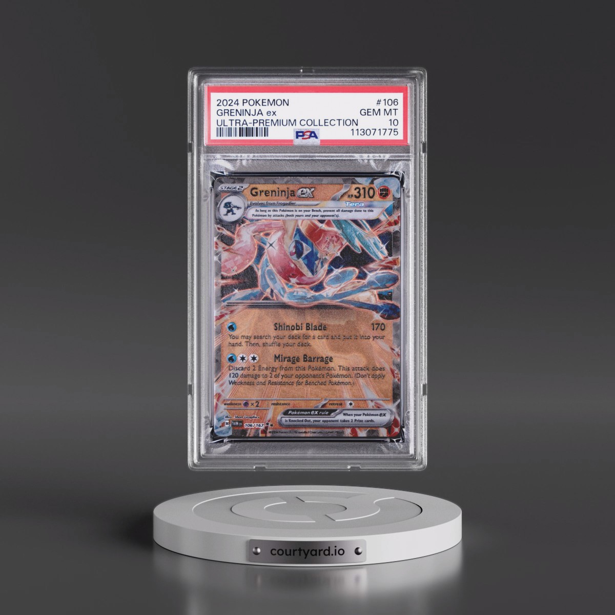 2024 Pokémon Greninja EX Ultra-Premium Collection #106 Greninja EX - Holo (PSA 10 GEM MINT)