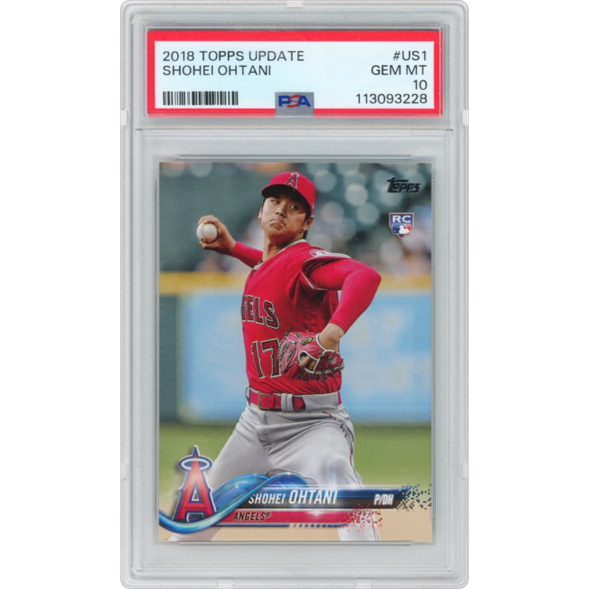 2018 Topps Update #US1 Shohei Ohtani (PSA 10 GEM MINT)