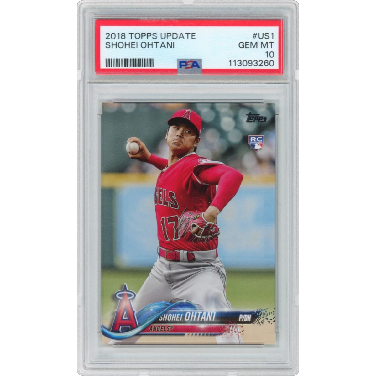 2018 Topps Update #US1 Shohei Ohtani (PSA 10 GEM MINT)