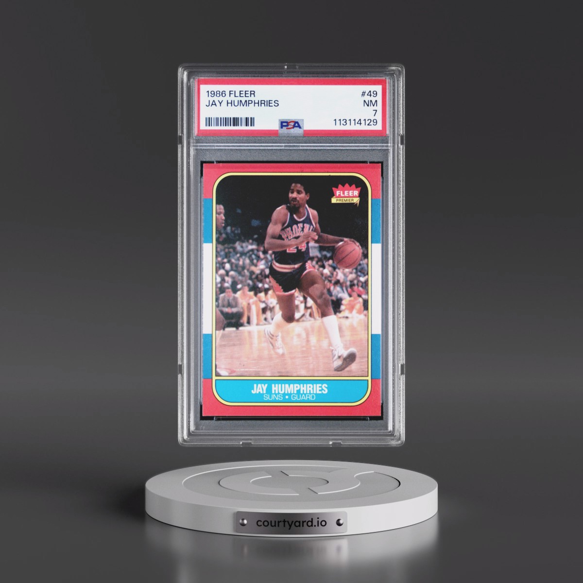 1986 Fleer Jay Humphries #49 PSA 7