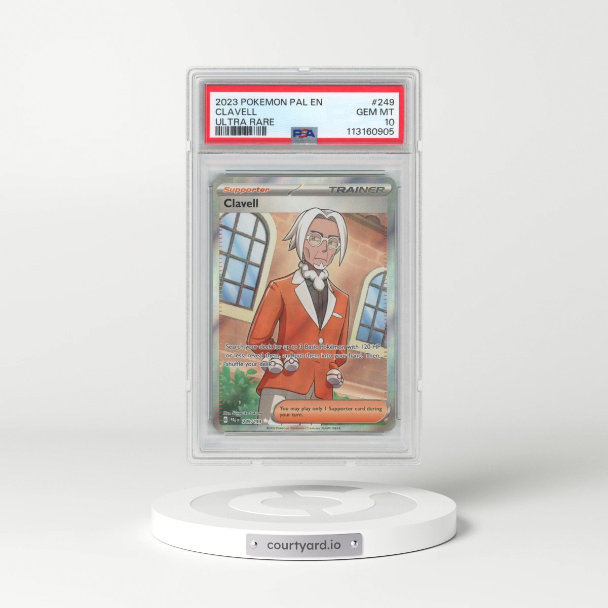 2023 Pokémon Pal EN-Paldea Evolved #249 Clavell - Ultra Rare (PSA 10 GEM MINT)