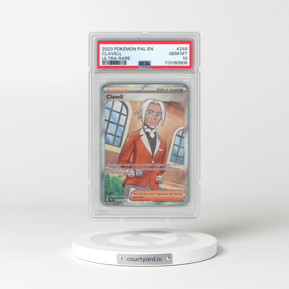 2023 Pokémon Pal EN-Paldea Evolved #249 Clavell - Ultra Rare (PSA 10 GEM MINT)