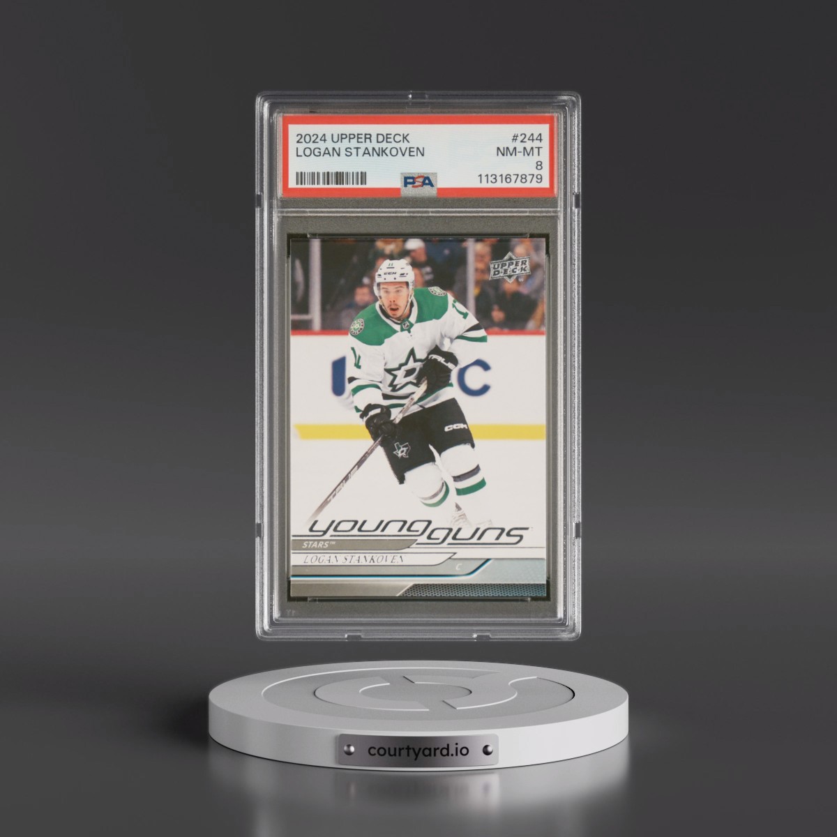 2024 Upper Deck #244 Logan Stankoven (PSA 8 NM-MT)