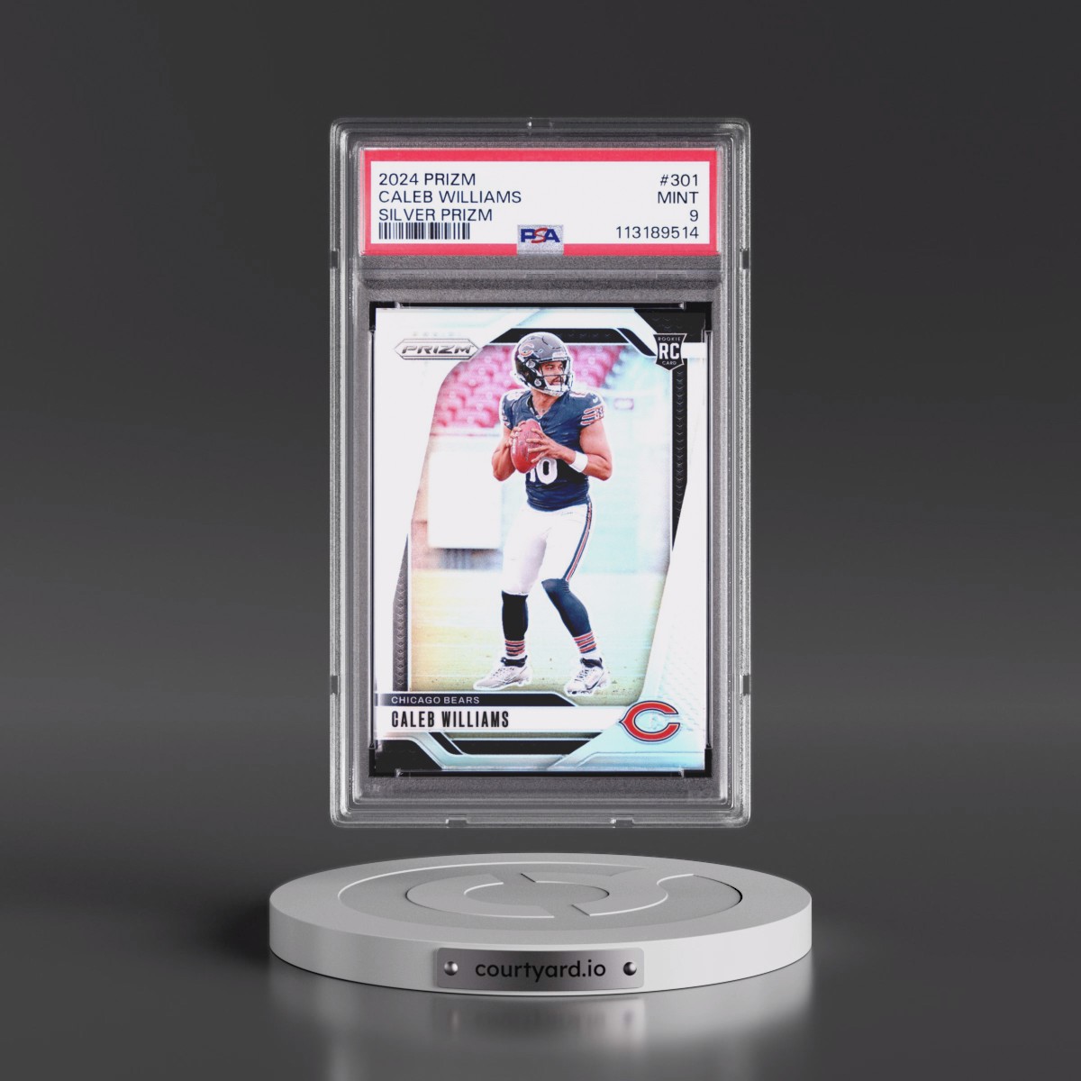 2024 Panini Prizm #301 Caleb Williams - Silver Prizm (PSA 9 MINT)