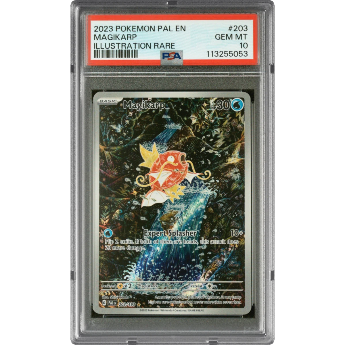 2023 Pokémon Pal EN-Paldea Evolved #203 Magikarp - Illustration Rare (PSA 10 GEM MINT)