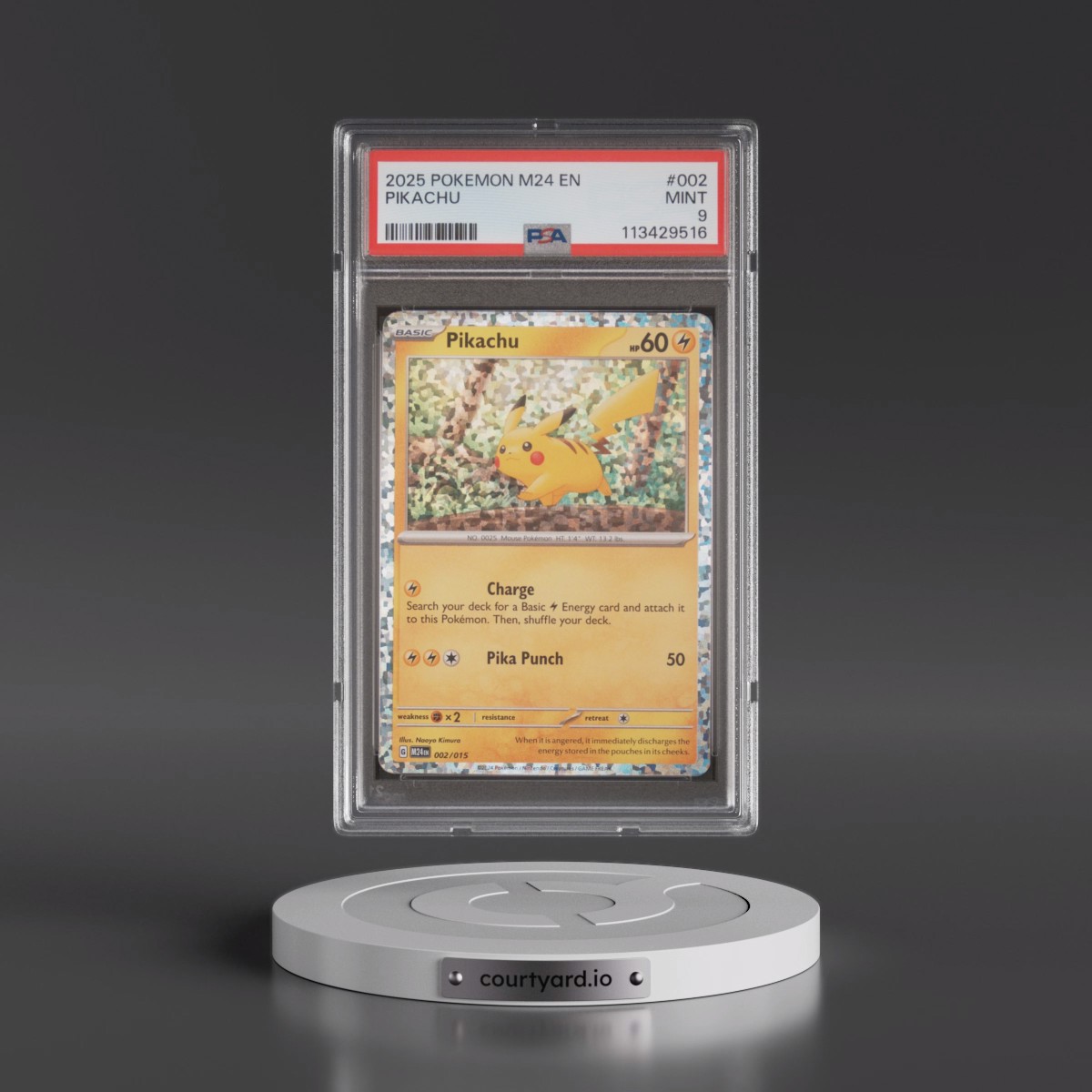 2025 Pokémon M24 EN-Mcdonald's Collection #002 Pikachu (PSA 9 MINT)