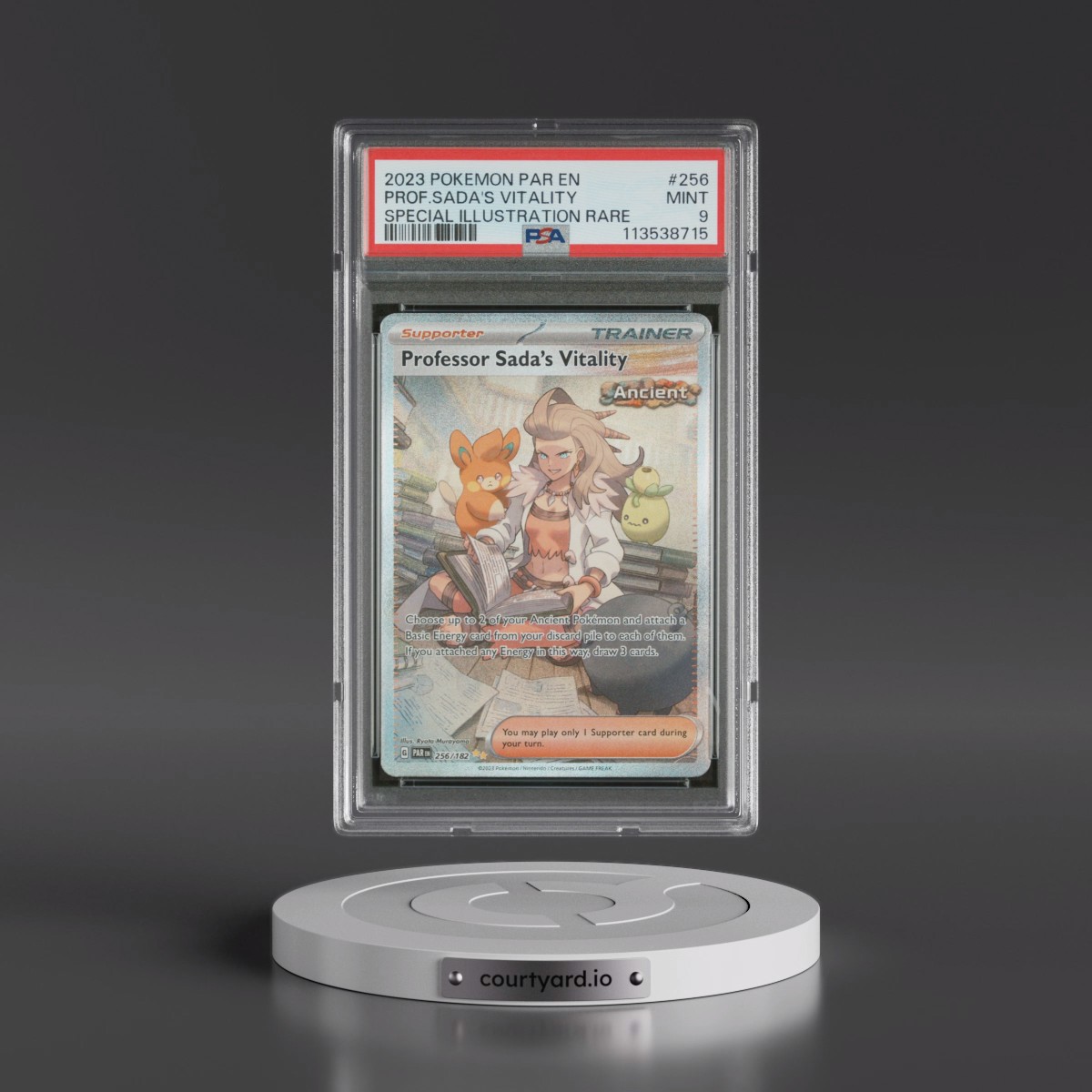 2023 Pokémon Par EN-Paradox Rift #256 Professor Sada's Vitality - Special Illustration Rare (PSA 9 MINT)