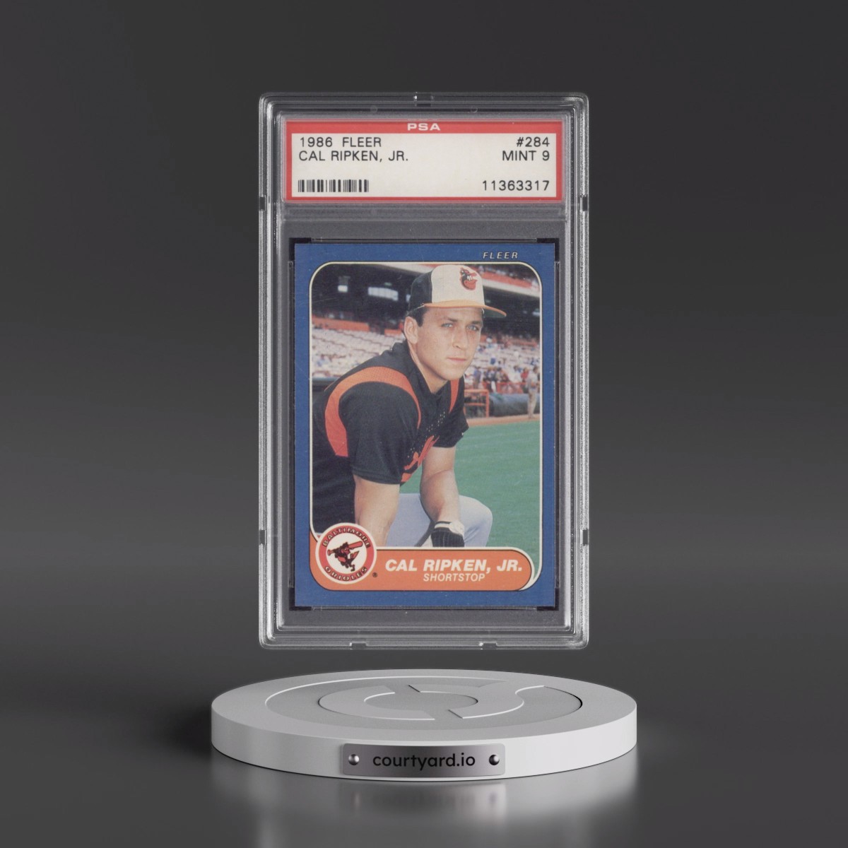 1986 Fleer Cal Ripken Jr. #284 PSA 9