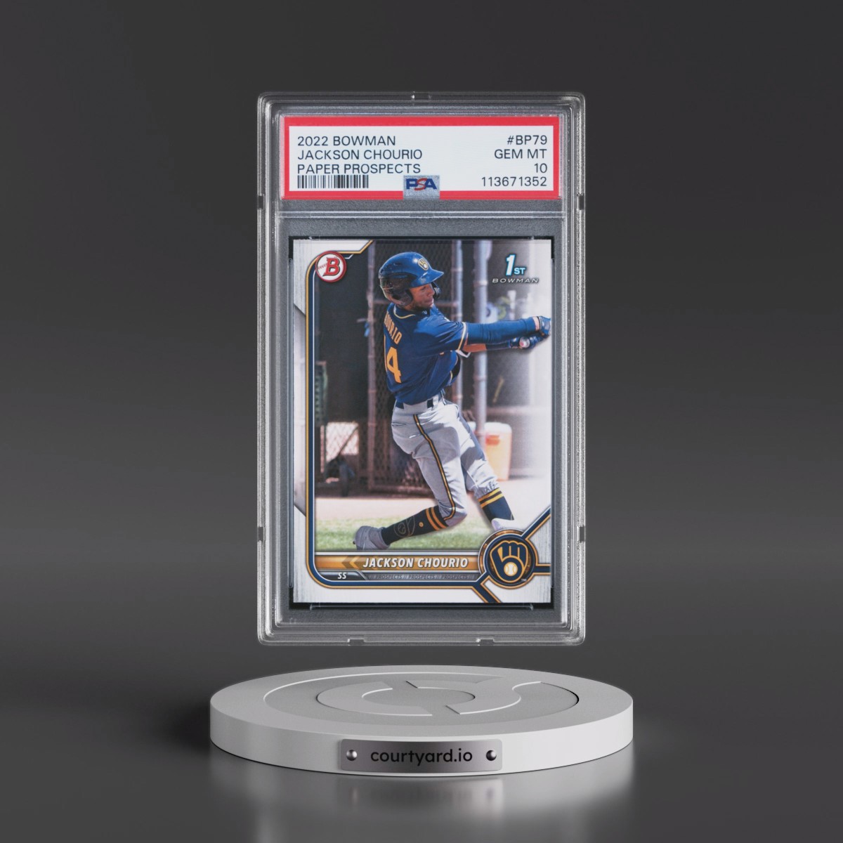 2022 Bowman Paper Prospects Jackson Chourio #BP79 PSA 10