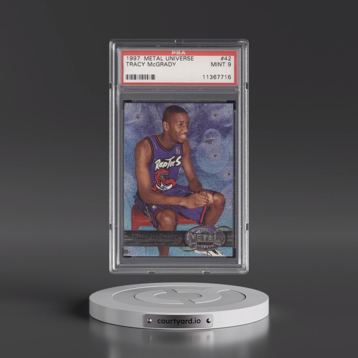 1997 Metal Universe Tracy McGrady #42 PSA 9