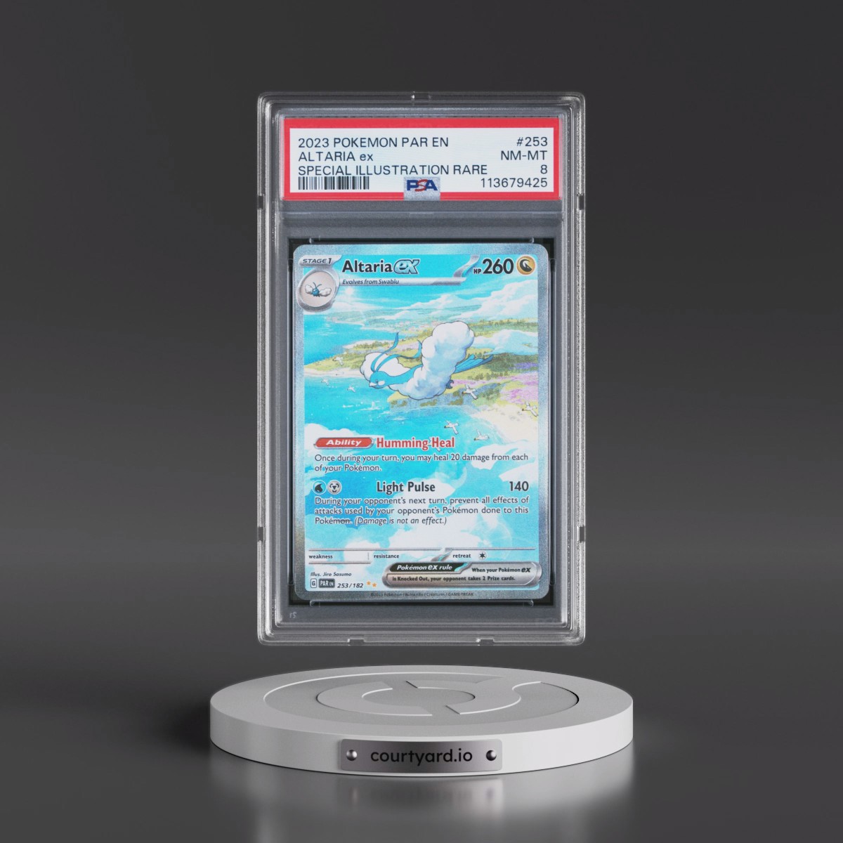 2023 Pokémon Par EN-Paradox Rift #253 Altaria EX - Holo Special Illustration Rare (PSA 8 NM-MT)