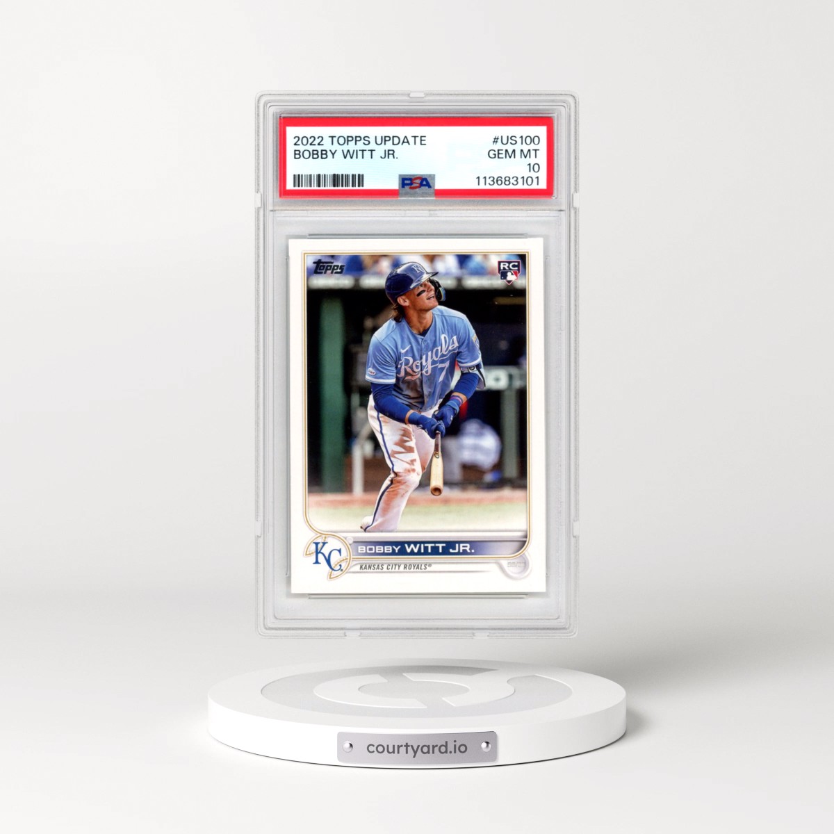 2022 Topps Update #US100 Bobby Witt Jr. (PSA 10 GEM MINT)
