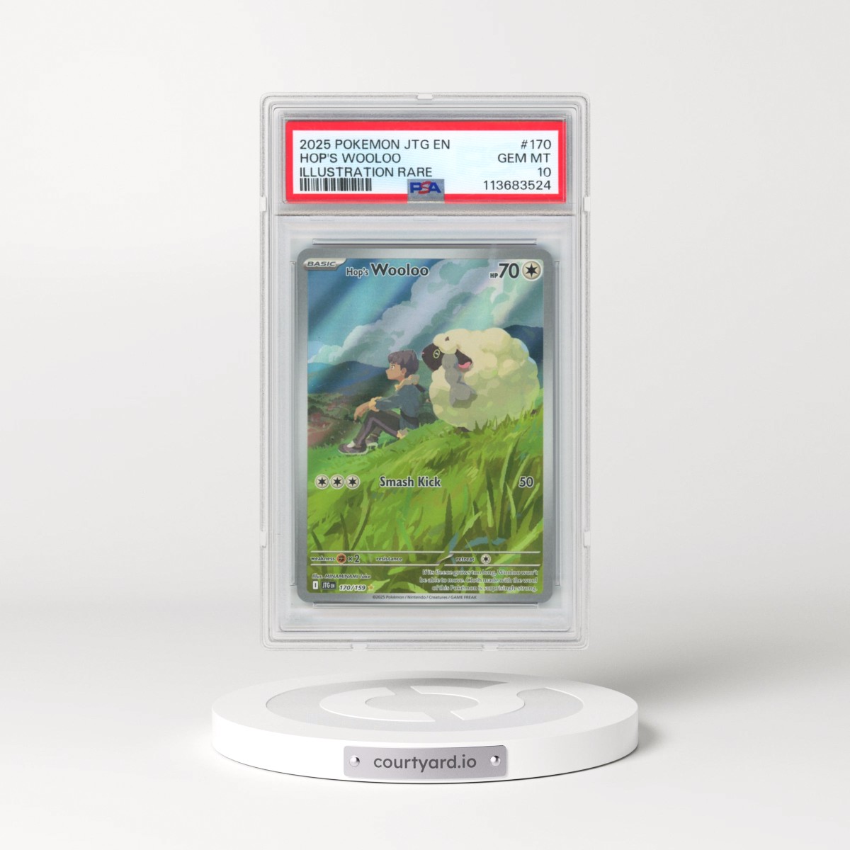 2025 Pokémon Jtg EN-Journey Together #170 Hop's Wooloo - Illustration Rare (PSA 10 GEM MINT)