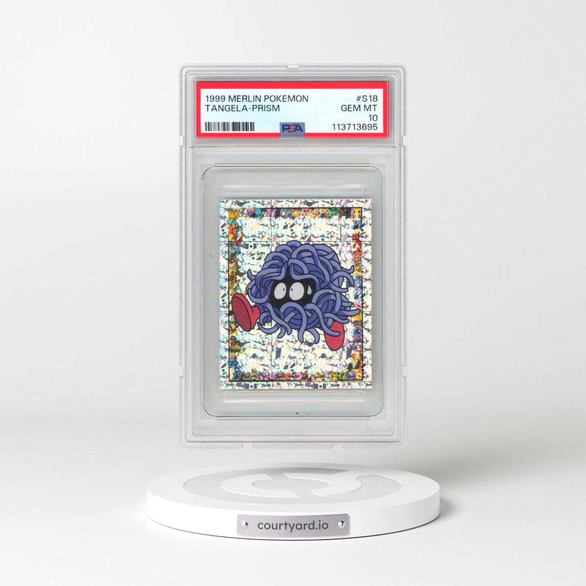 1999 Merlin Pokémon #S18 Tangela-Prism (PSA 10 GEM MINT)