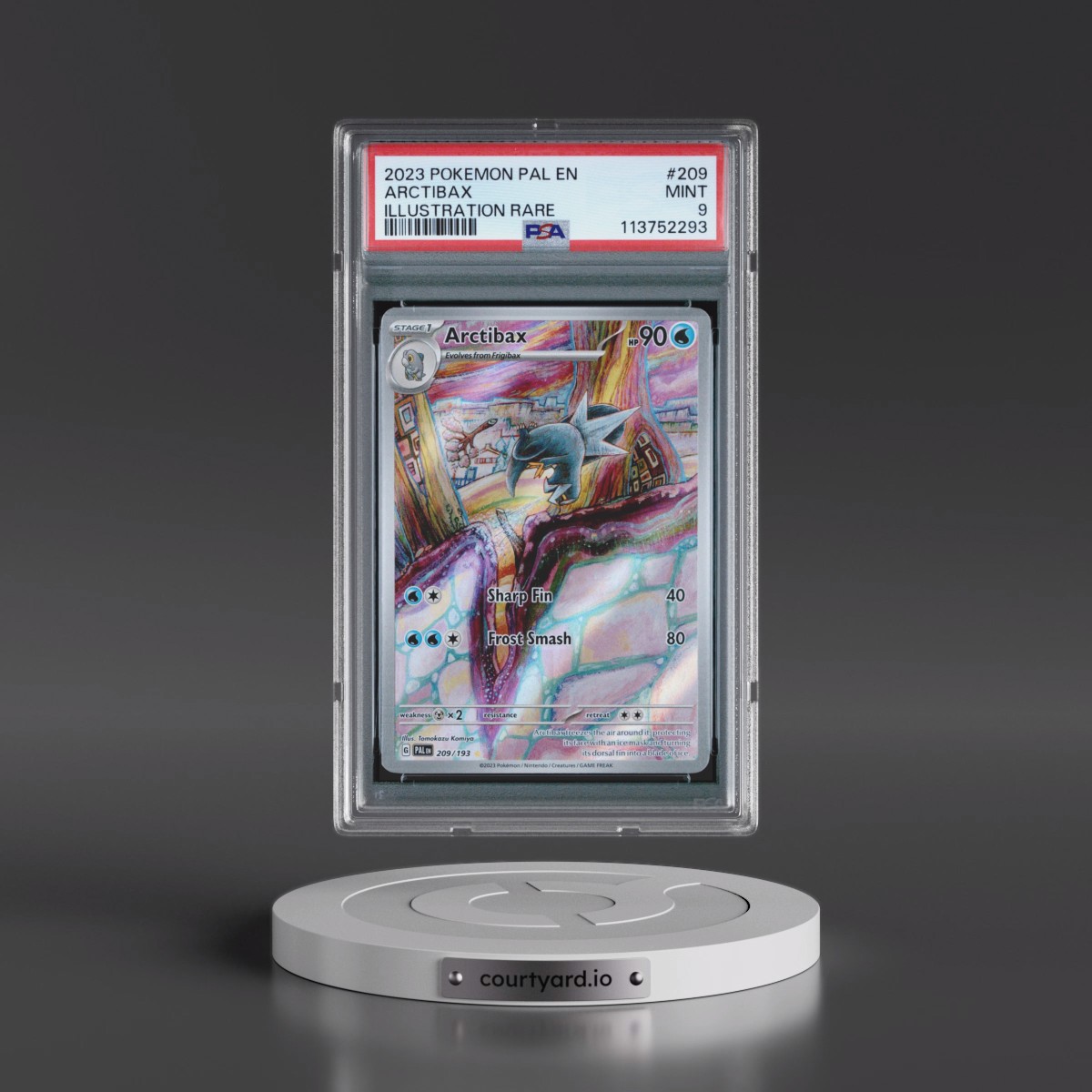 2023 Pokémon Pal EN-Paldea Evolved #209 Arctibax - Illustration Rare (PSA 9 MINT)