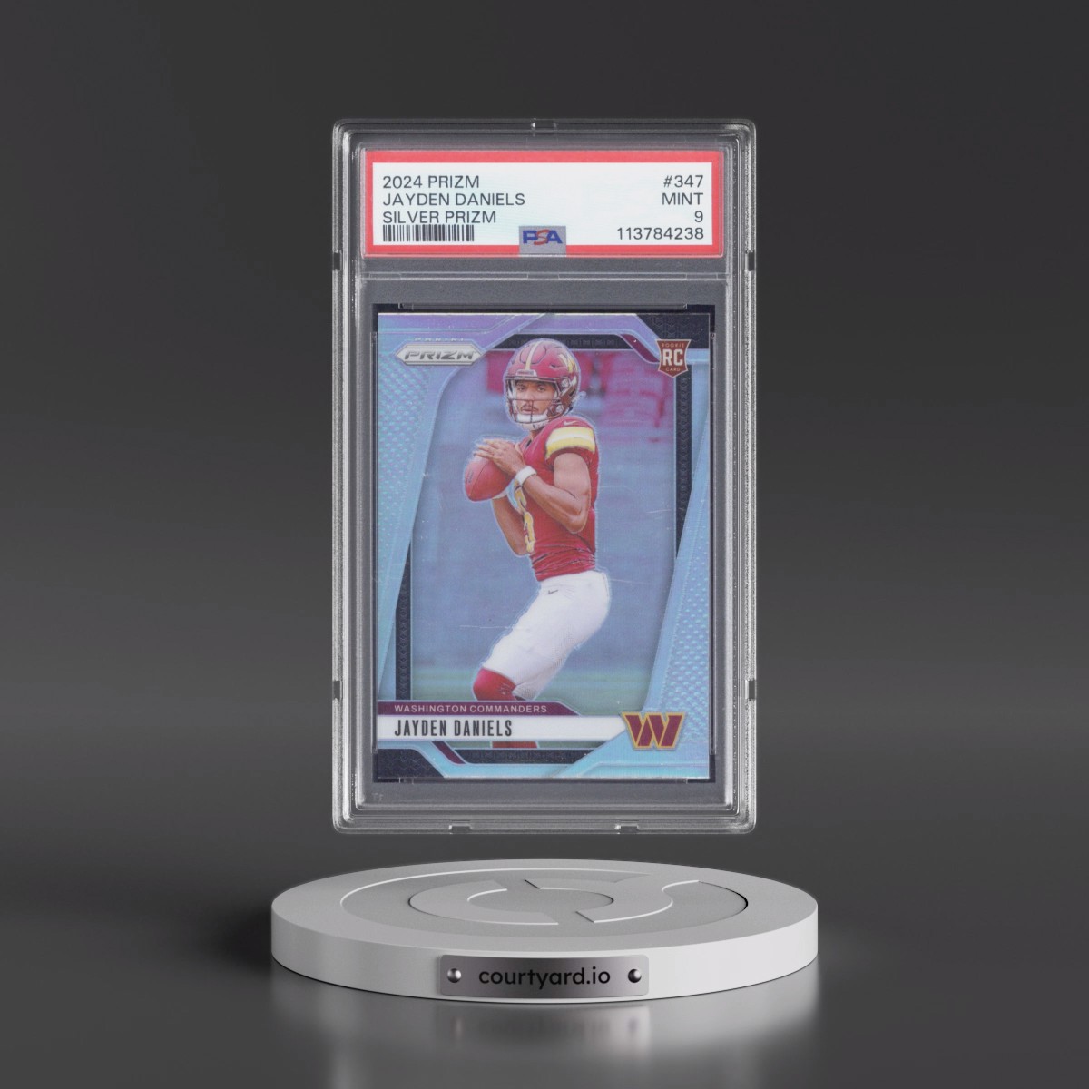 2024 Panini Prizm Jayden Daniels - Silver Prizm #347 PSA 9