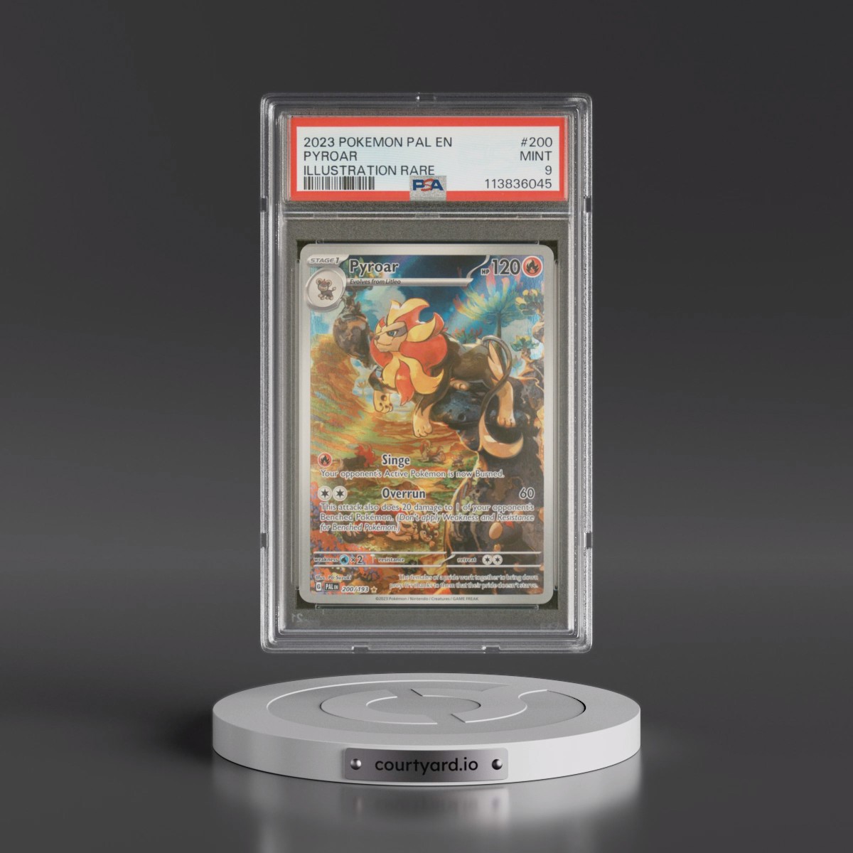 2023 Pokémon Pal EN-Paldea Evolved #200 Pyroar - Illustration Rare (PSA 9 MINT)