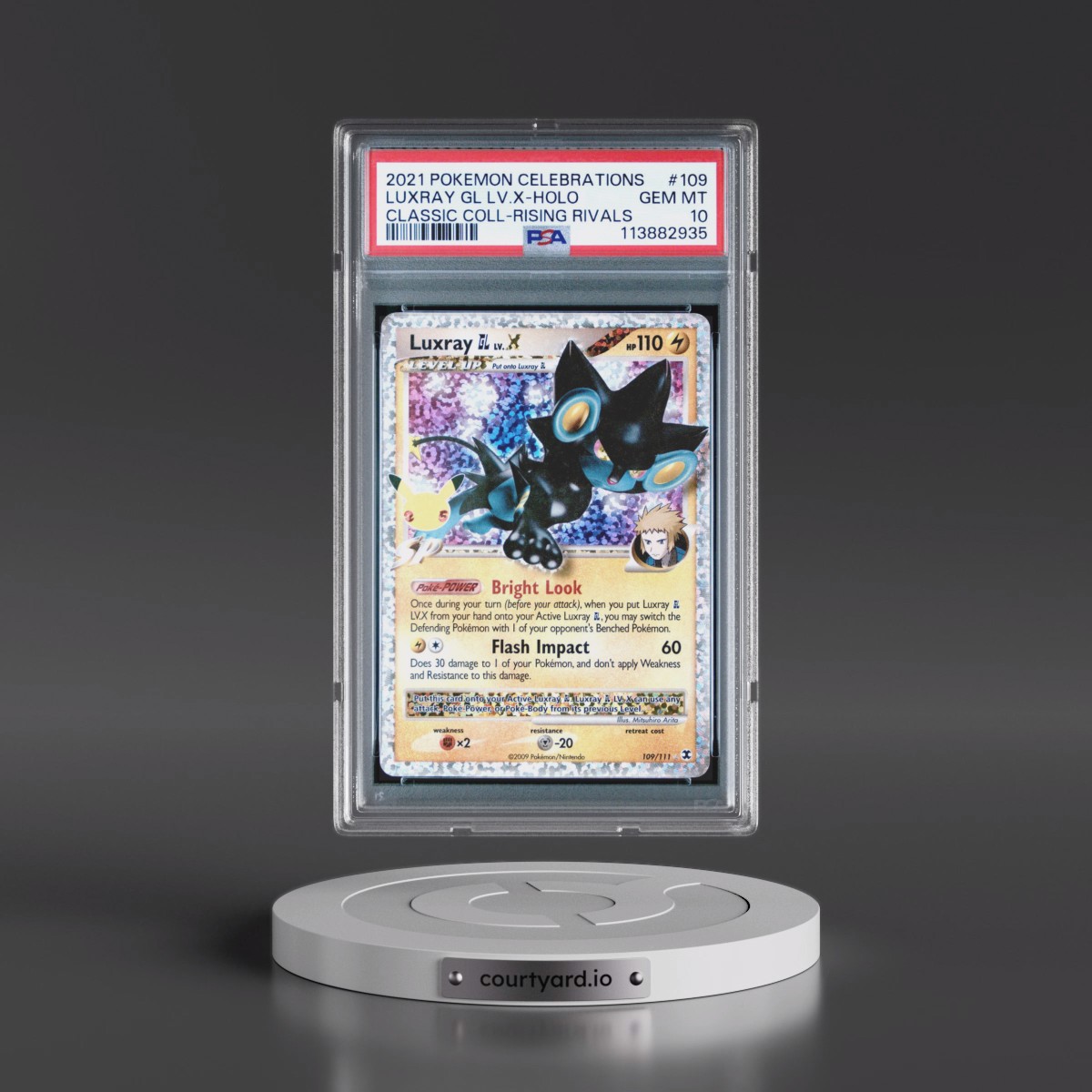 2021 Pokémon Celebrations Classic Collection #109 Luxray GL LV.X - Holo (PSA 10 GEM MINT)