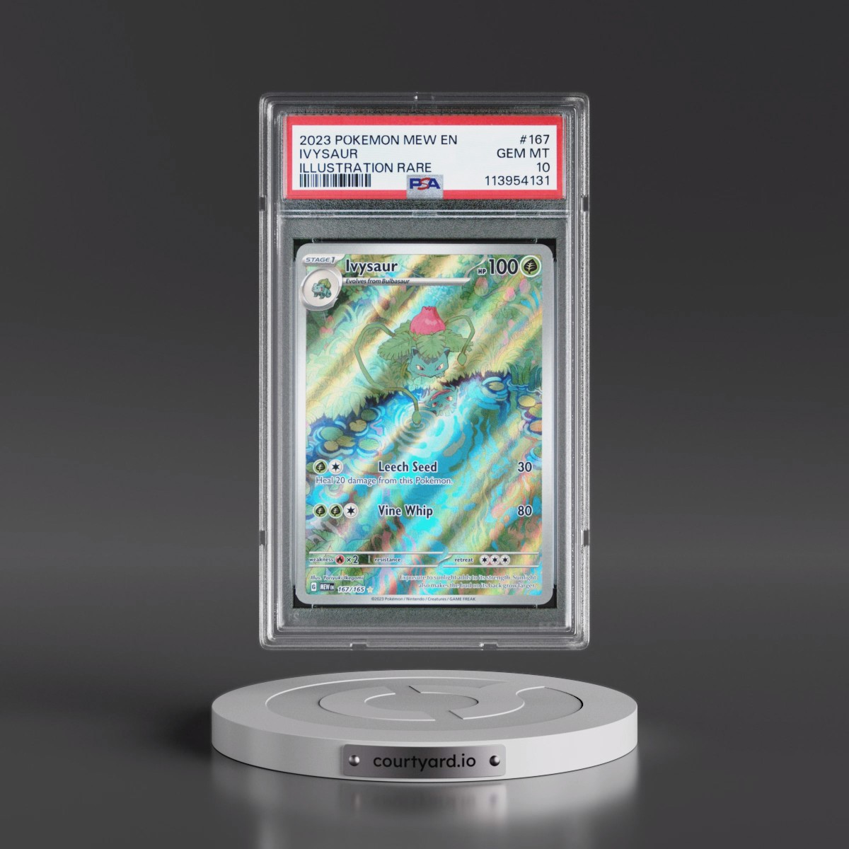 2023 Pokémon Mew EN-151 #167 Ivysaur - Illustration Rare (PSA 10 GEM MINT)