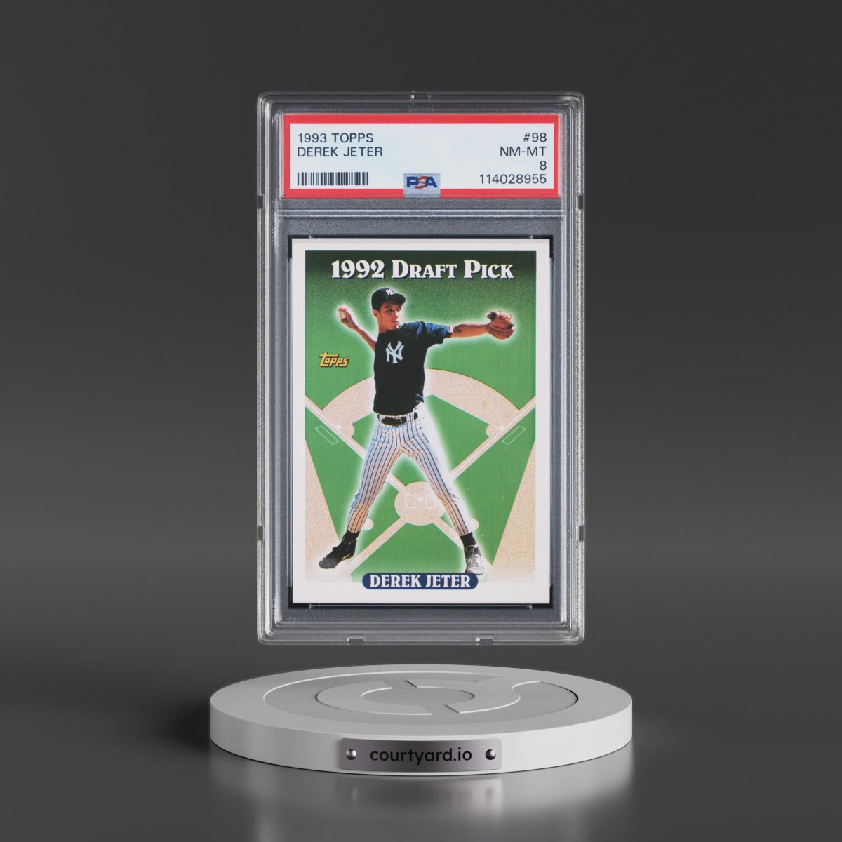 1993 Topps #98 Derek Jeter (PSA 8 NM-MT)