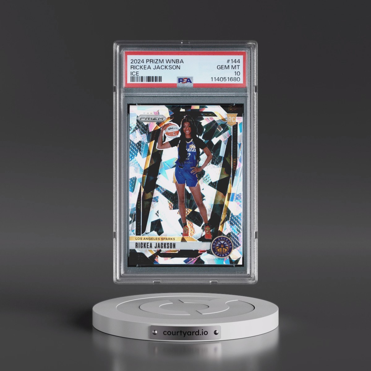 2024 Panini Prizm WNBA #144 Rickea Jackson - Ice (PSA 10 GEM MINT)