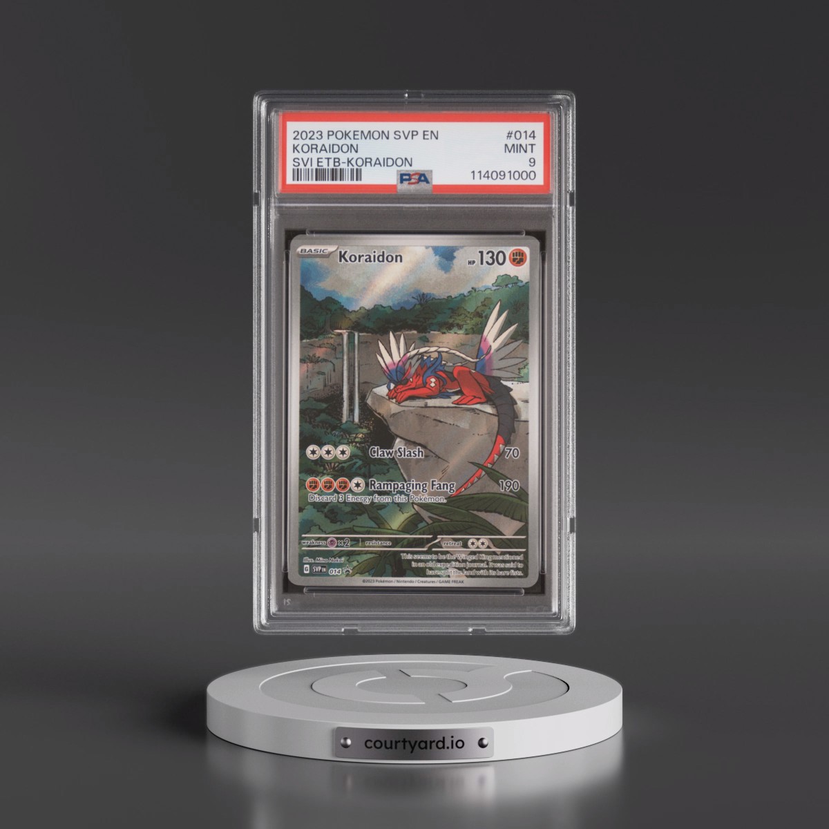 2023 Pokémon Svp EN-SV Black Star Promo #014 Koraidon - Scarlet & Violet Elite Trainer Box-Koraidon (PSA 9 MINT)