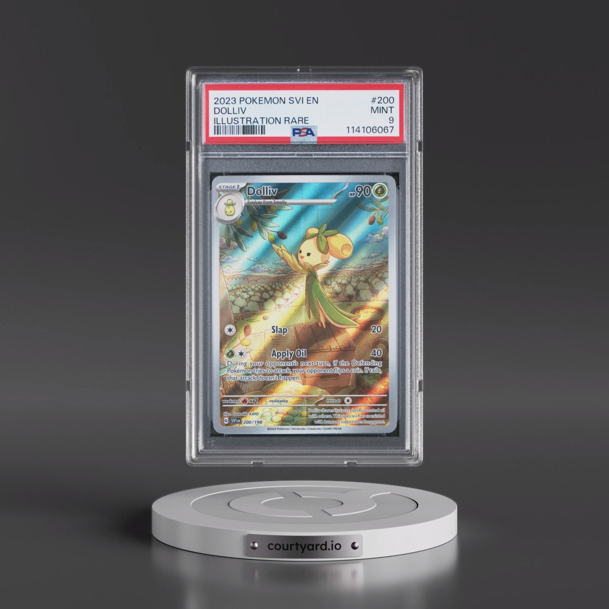 2023 Pokémon Svi EN-Scarlet & Violet #200 Dolliv - Illustration Rare (PSA 9 MINT)