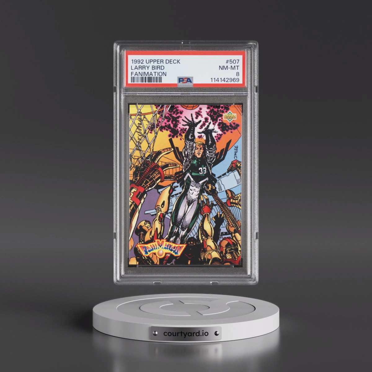 1992 Upper Deck Larry Bird - Fanimation #507 PSA 8